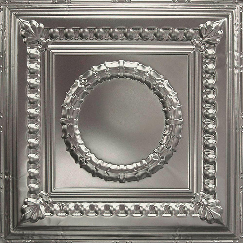 American Tin Ceilings Unfinished Tin 2 ft. x 2 ft. NailedUp Ceiling